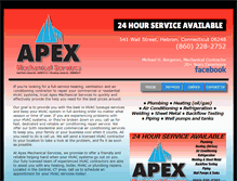 Tablet Screenshot of apex-mechanical.com